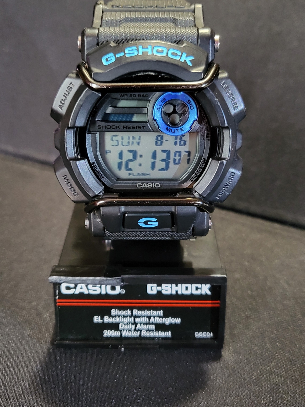 G-Shock GD-400 Digital Sport Watch in Black with Blue Accents - #1